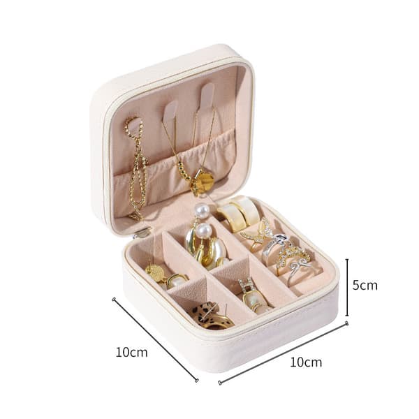 Mini smyckeskrin - Elegant PU-läder White