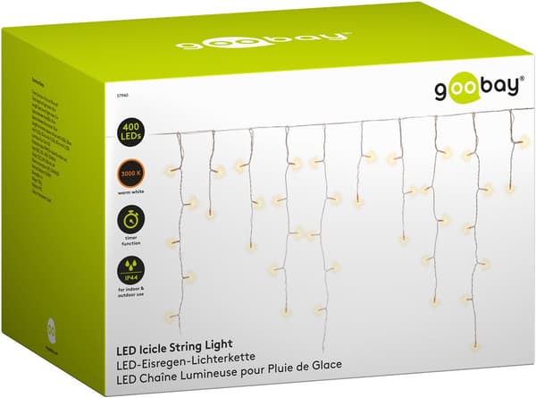400er LED-ljuskedja för isregn