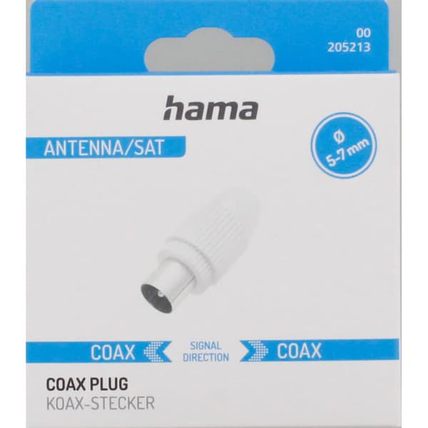 Antennkontakt Koax Vit