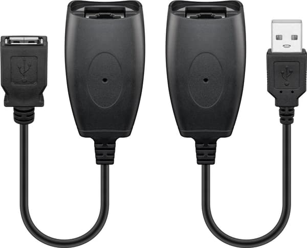 USB-förlängningsadapter upp till 40 m via CAT-kabel
