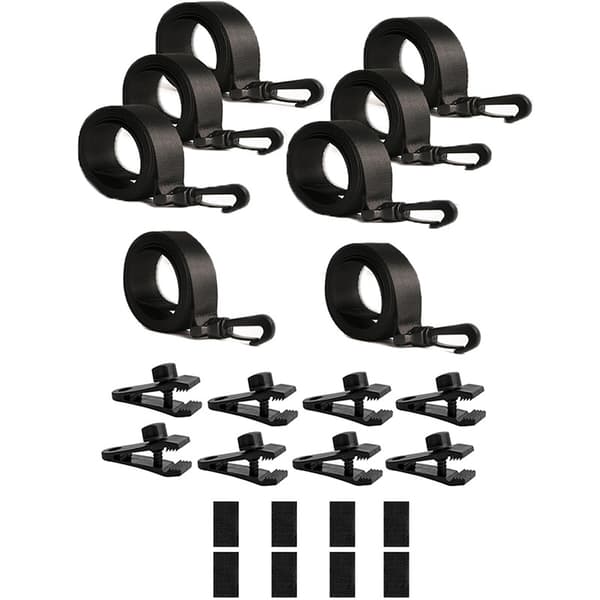Pool Solar Cover Reel Fastgørelsessæt med stropper 8-pack