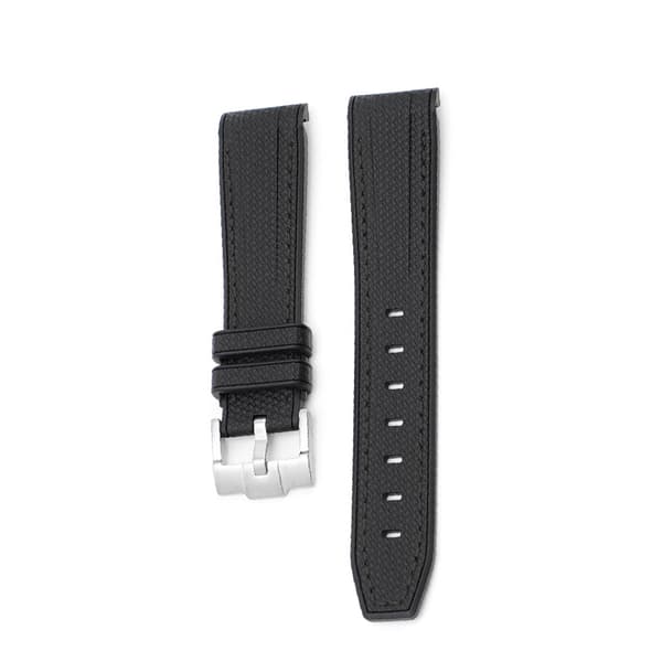 20 mm gummirem til Omega x Swatch Black