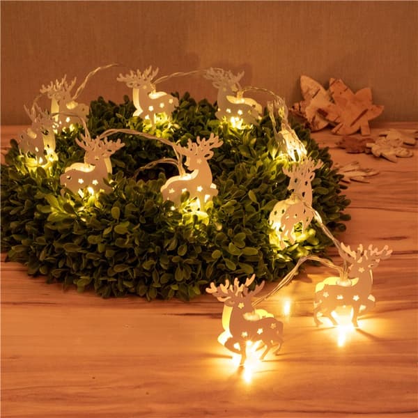 10 LED-lampor "Ren", vit
