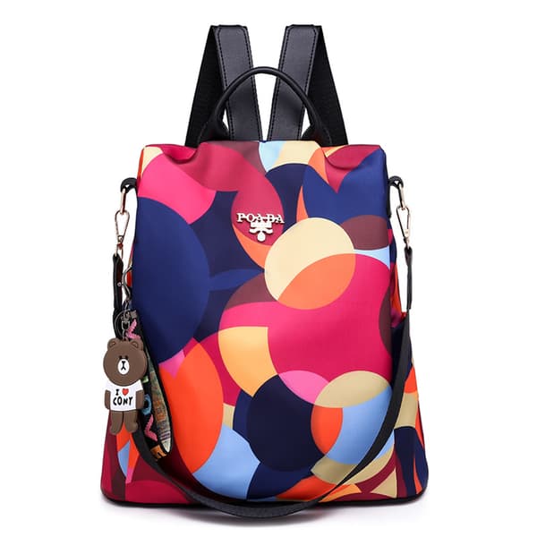Vedenpitävä reppu varkaudenestolla MultiColor