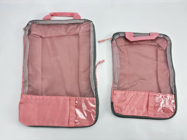 Set med 2 packkuber för reseorganisation Pink