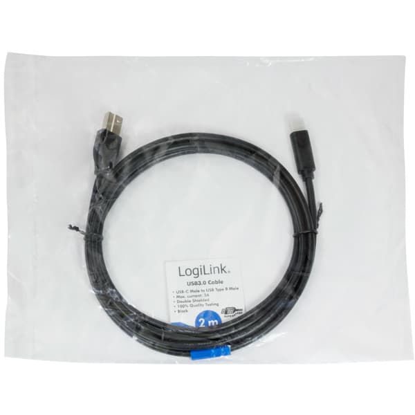 USB3.2 Gen1x1 USB-C - USB-B 3.0 2 meter