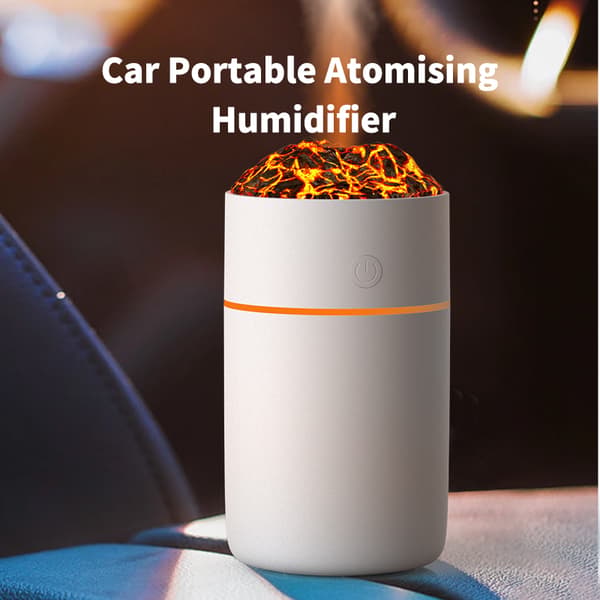 Volcano Humidifier HS01: Simuler flamme, Rens luften Black