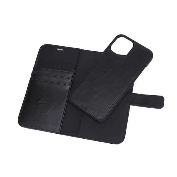 Lompakko iPhone 12 Pro Max Säteilysuojattu 2in1 RFID Musta