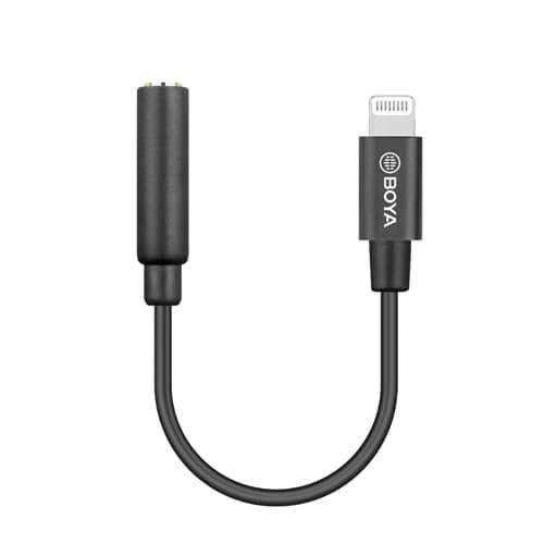 Mikrofondapter Lightning - 3.5mm BY-K3 Han- Hun TRRS