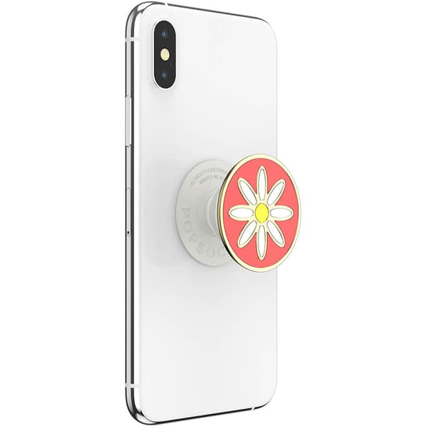 PopGrip PREMIUM Enamel Quaint Daisy Coral