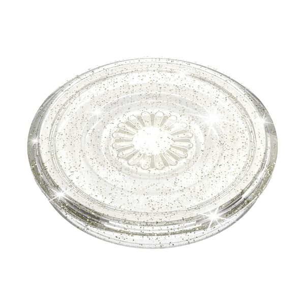 POPSOCKETS Kirkas Glitter Silver Irrotettava kahva jalustatoiminnolla