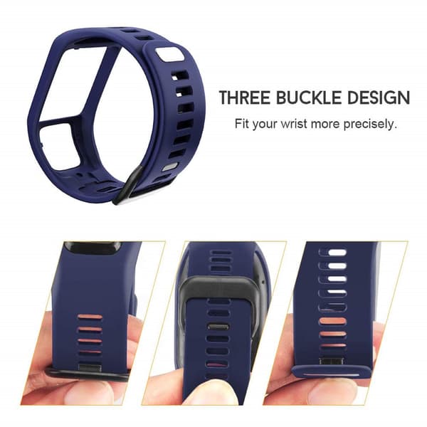 Klockarmband för TomTom Adventurer / Golfer / Runner / Spark m.m DarkBlue