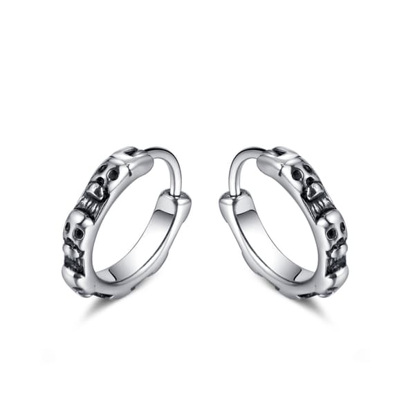 Vintage Skull Örhänge Silver