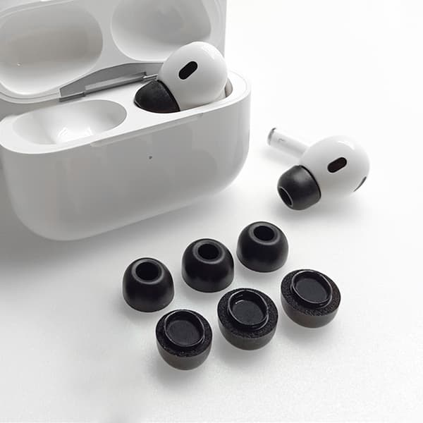 Erstatningsøreplugger i silikon til AirPods Pro Black