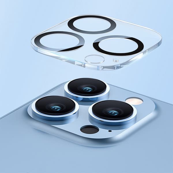 3-pack kameraskydd härdat glas iPhone 15 Pro Max