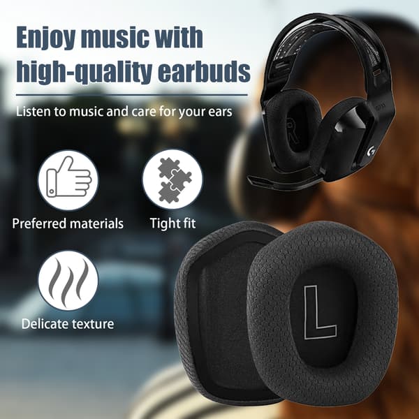 Öronkuddar till Logitech G733 1 par Black