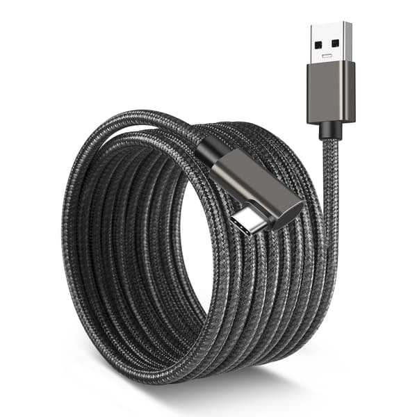 USB A - C tyypin linkkikaapeli DarkGrey 5 m