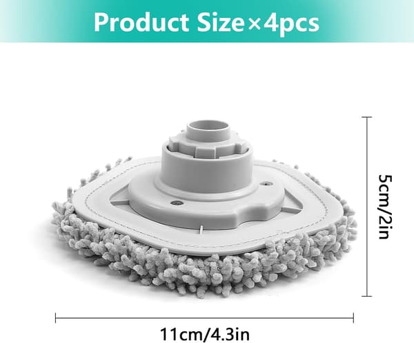 Ersättningsmoppdynor för Dreame W10/W10 Pro (4-pack)