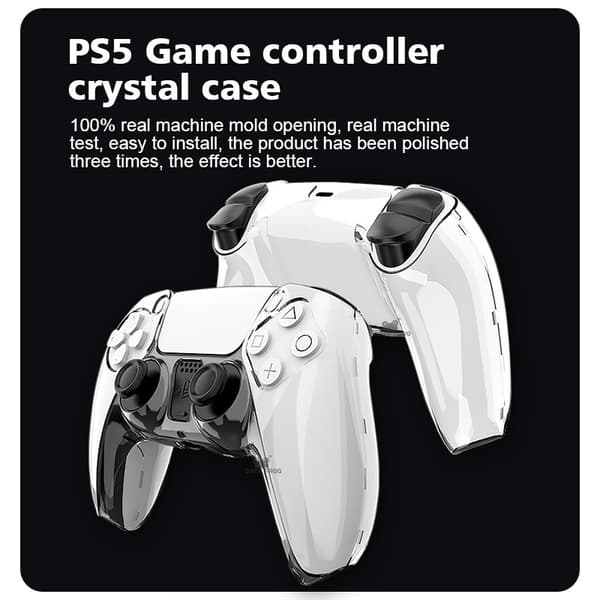 Krystallklart PS5-kontrollskall