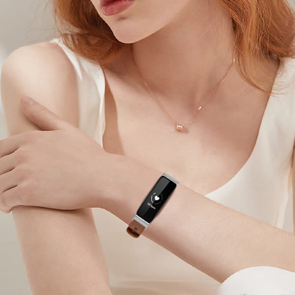 Kellon ranneke aitoa nahkaa Brown Fitbit Inspire 2