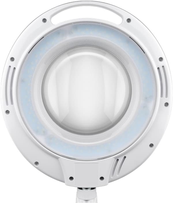 LED-forstørrelseslampe med klips, 9 W, hvit
