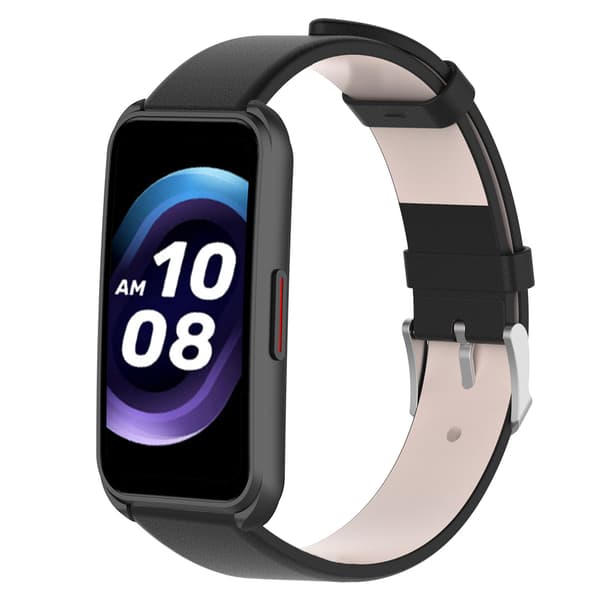 Klockarmband i Äkta Läder Black Keep B4