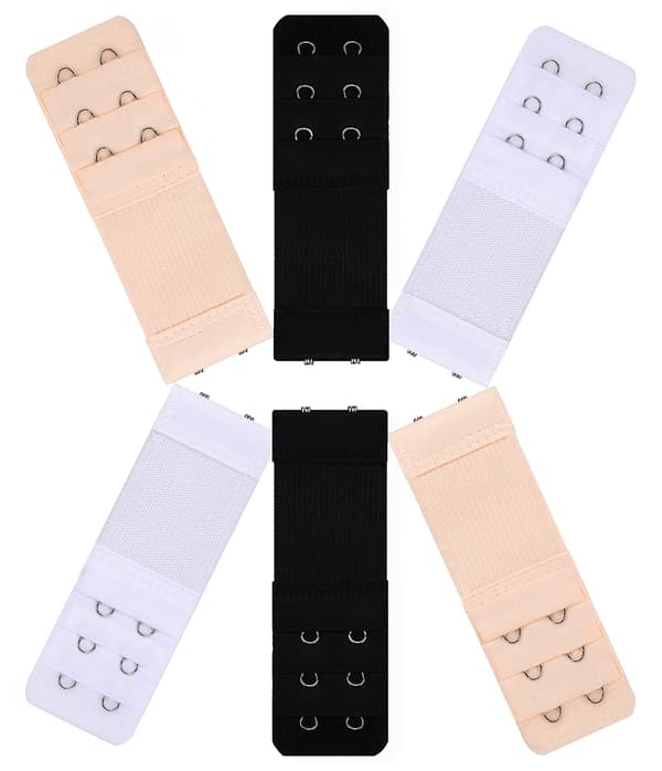 BH-förlängning 3 rader 2 krokar / 3 rader 3 krokar 6-pack