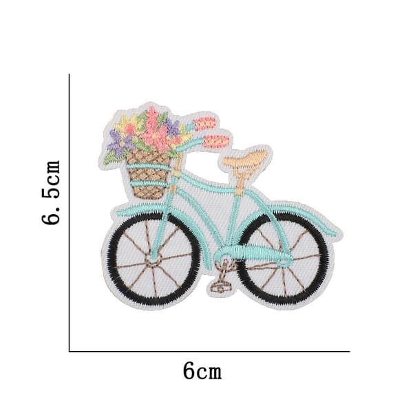 18 strygeplastre / applikationer til tøj MultiColor