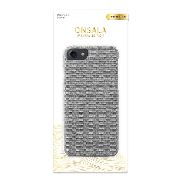 Tekstiilikotelo harmaa - iPhone 6 / 7 / 8 / SE
