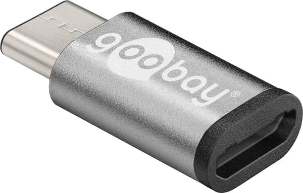 USB-adapter Micro-USB till USB-C™, OTG, grå