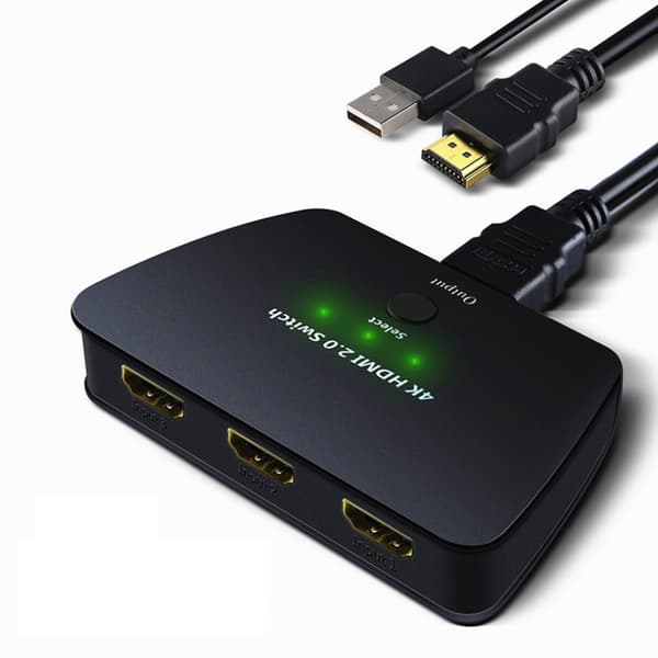 HDMI Switch 3-1 med HDR, 3D og 4K (2160p)