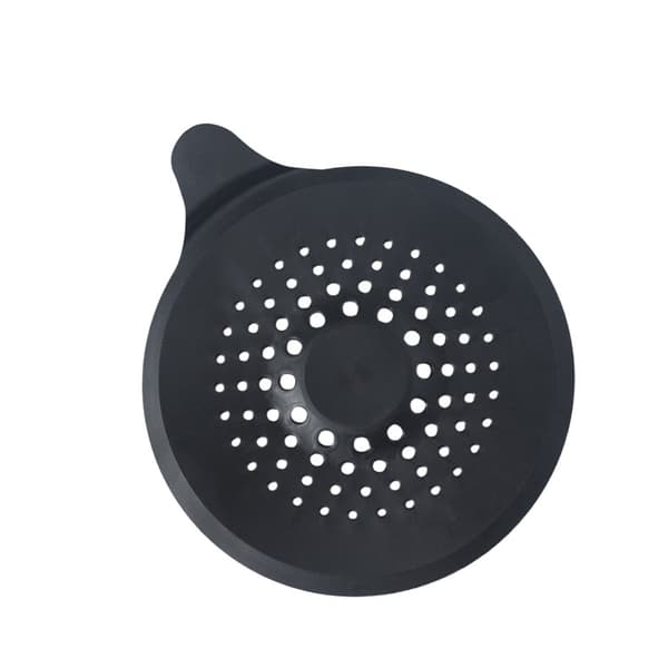 2-pack silikonavloppshårfångare, duschavloppslock Black