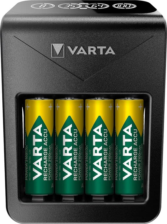 LCD Plug Charger+ (typ 57687) inkl. 4x AA 2100 mAh