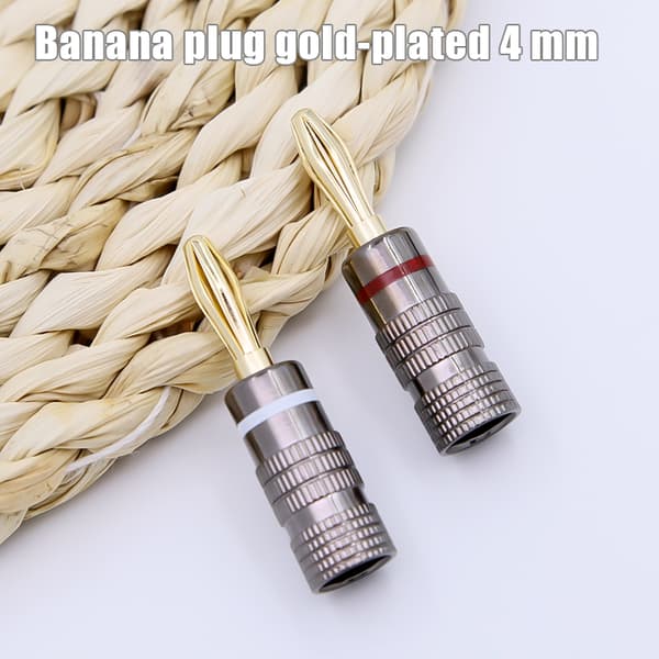 Sett med åtte bananplugger, 4 mm 16-pack