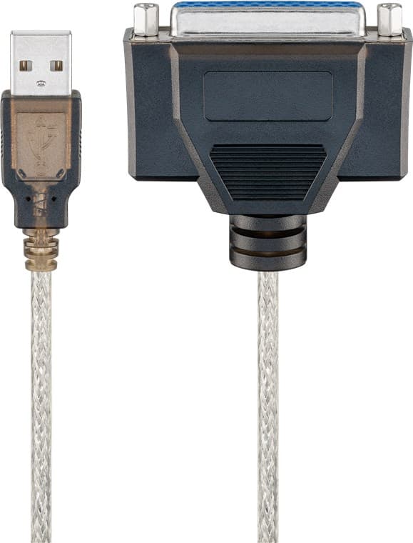 USB-printerkabel, gennemsigtig