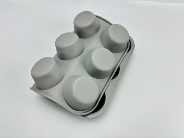 Silikone kageform - 12 kopper muffin forme Grey