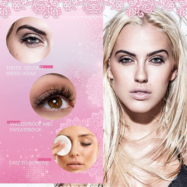 Itseliimautuvat tekoripset Natural and Long-Lashed