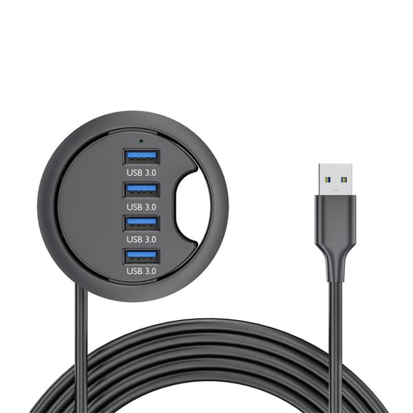 USB 3.0 4-Port Hub: Höghastighetsdataöverföring & Expansion