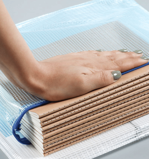 A4 dokumentpåsar plastfickor 12-pack Blue