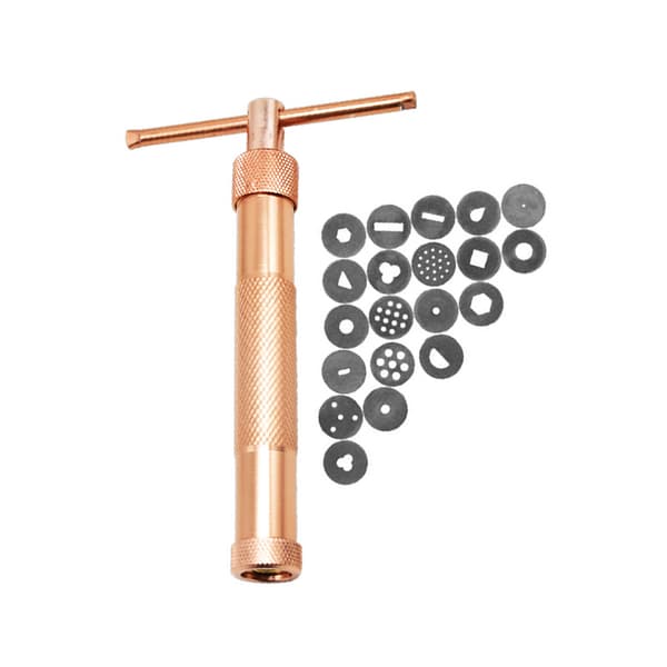 Rostfri lera extruder med 20 unika munstycksdesigner