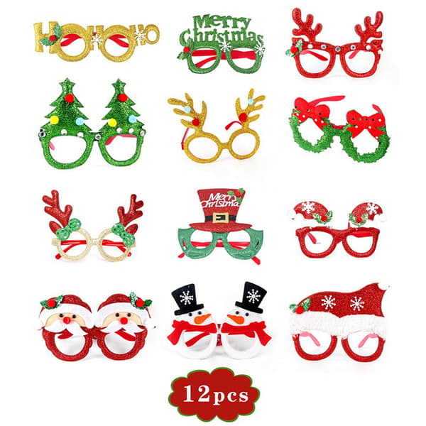 Julebriller - Festlige feriebriller 12-piece