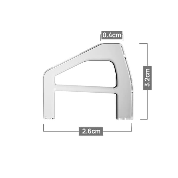 Transparent trekantfod til PS5 Slim/Pro Digital Edition