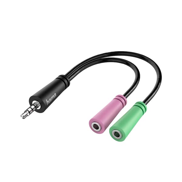 Adapter Lyd 3.5 hun til 2x 3.5 han 0.15m