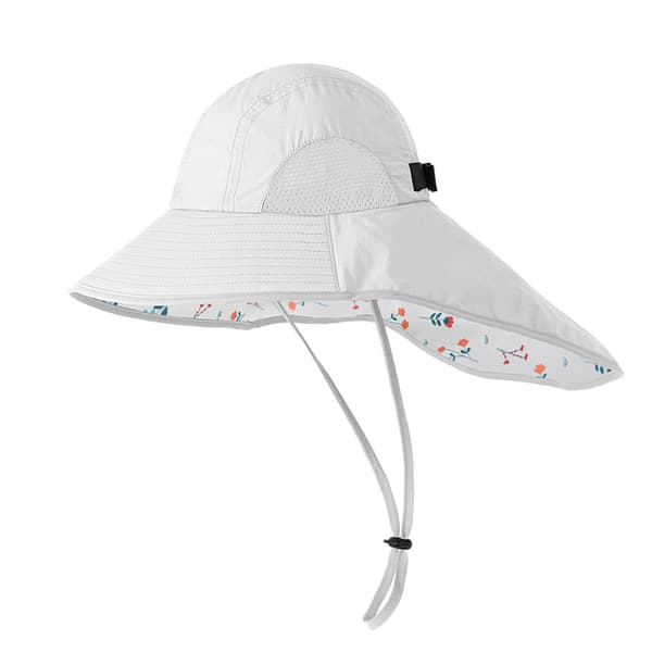 Justerbar Solhatt med Nackskydd - 54-58cm Model 4