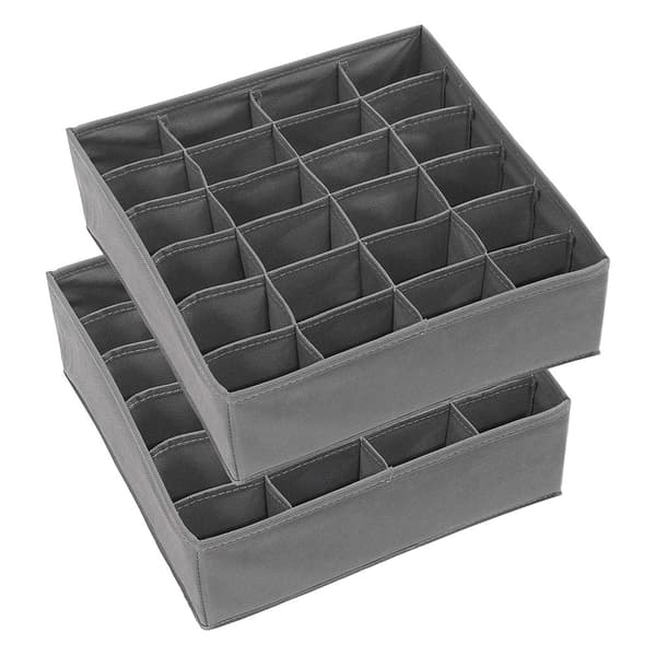 2-pack Separerad Förvaringslåda - Byxor, Strumpor & Underkläder Organizer