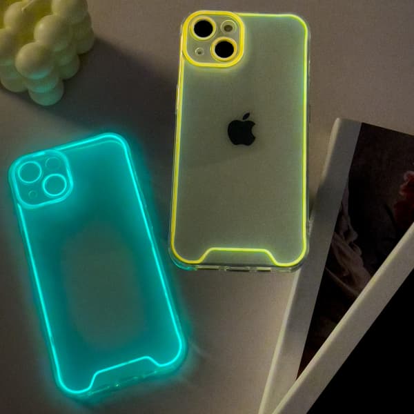 Lysende telefonetui Blue iPhone 14