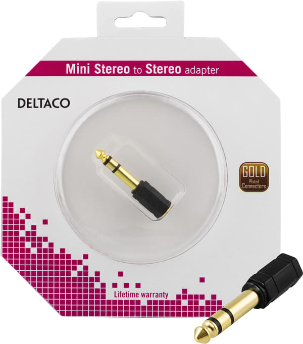 Multimedia adapter 6.3mm ma - 3.5mm stereo fe