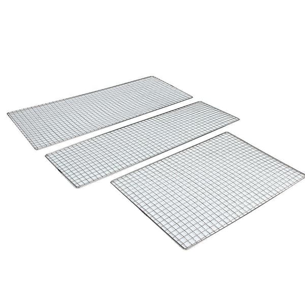Kraftigt grillnet i rustfrit stål 26x32 cm