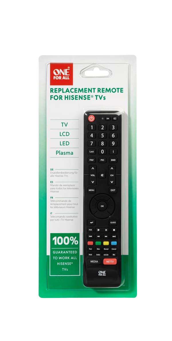 URC 1916 Remote control replacement Hisense