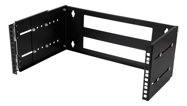 19" wall mount adjustable depth, 4U, 25kg load, steel